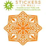 Moroccan Knot Wall Sticker Orange | Stickers on Wall