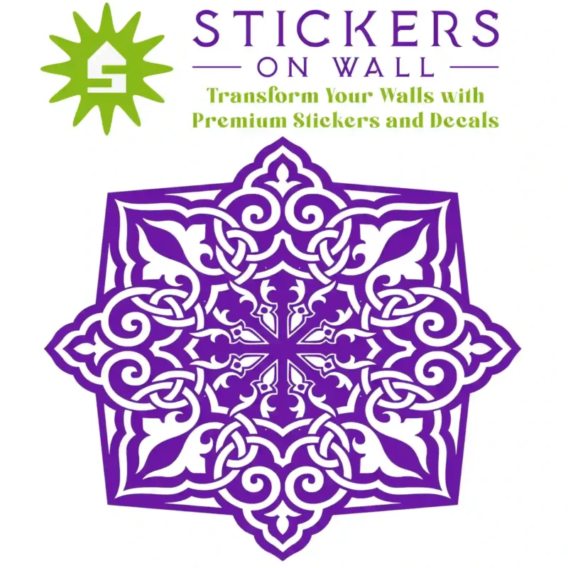 Moroccan Knot Wall Sticker Perfect Purple | Stickers on Wall