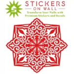 Moroccan Knot Wall Sticker Red | Stickers on Wall