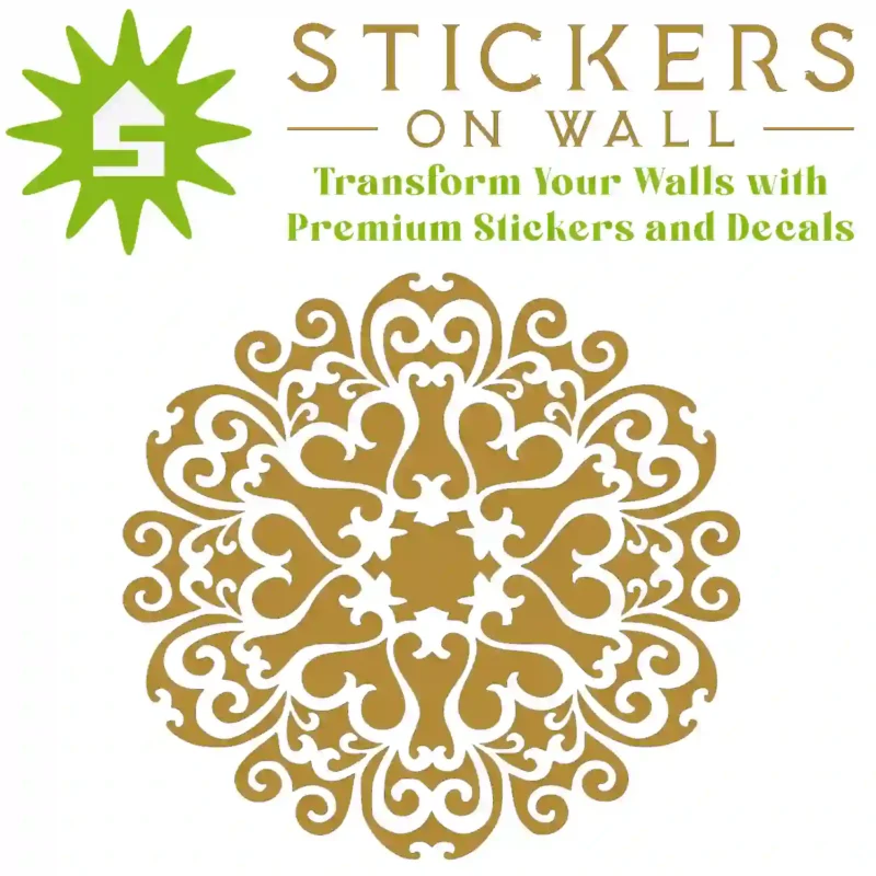Moroccan Medallion Wall Sticker Gold | Stickers on Wall