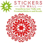 Moroccan Medallion Wall Sticker Red | Stickers on Wall Moroccan Medallion Wall Sticker Red | Stickers on Wall