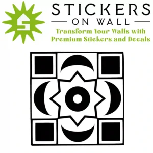Moroccan Moon Wall Sticker – Black