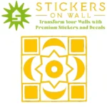 Moroccan Moon Wall Sticker  Golden Yellow | Stickers on Wall