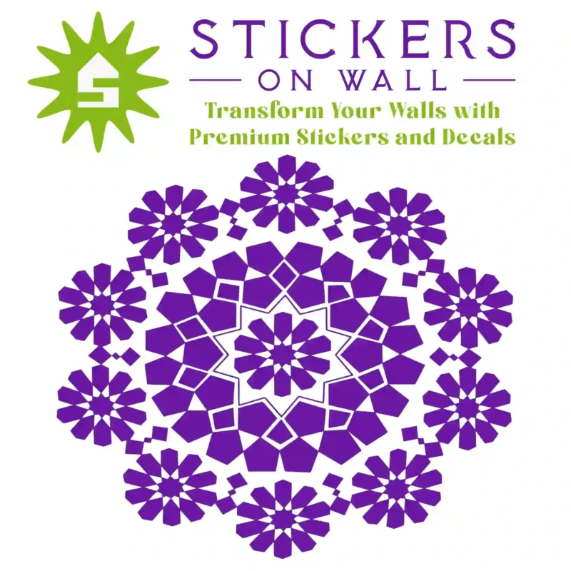 Moroccan Mosaic Wall Sticker Perfect Purple | Stickers on Wall