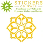 Moroccan Quatrefoil Wall Sticker Golden Yellow | Stickers on Wall Moroccan Quatrefoil Wall Sticker Golden Yellow | Stickers on Wall