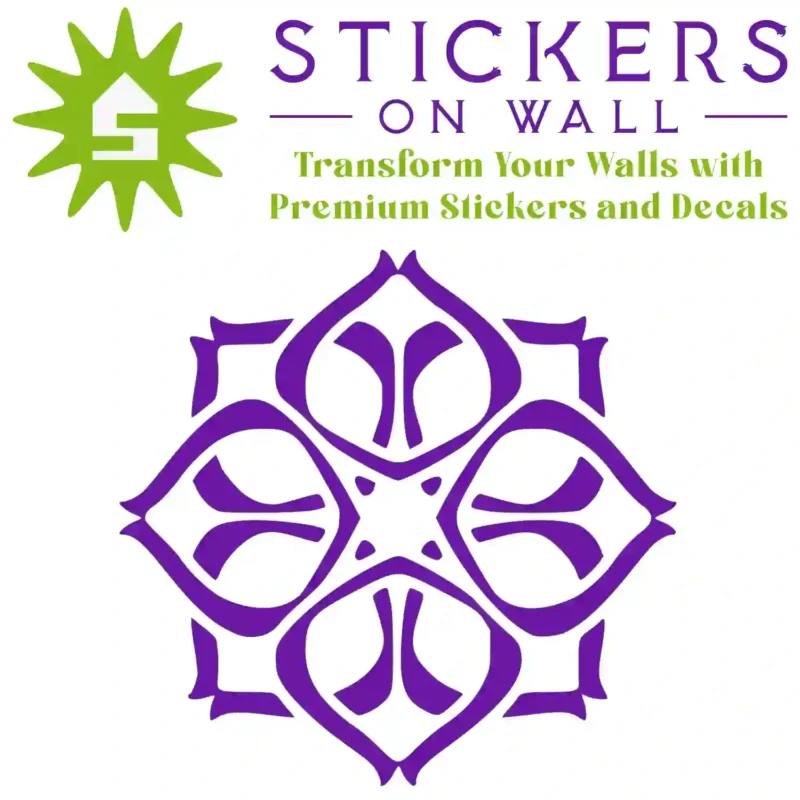 Moroccan Quatrefoil Wall Sticker Perfect Purple | Stickers on Wall