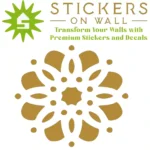 Moroccan Rosette Wall Sticker  Gold | Stickers on Wall