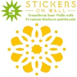 Moroccan Rosette Wall Sticker  Golden Yellow | Stickers on Wall