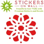 Moroccan Rosette Wall Sticker  Red | Stickers on Wall
