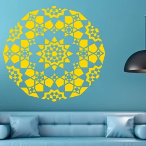 Moroccan Starburst Wall Sticker Golden
