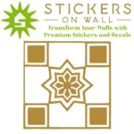 Moroccan Zellige Wall Sticker Gold | Stickers on Wall