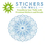 Moroccan Botanical Wall Sticker Azure Blue | Stickers on Wall Moroccan Botanical Wall Sticker Azure Blue | Stickers on Wall