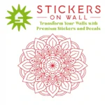 Moroccan Botanical Wall Sticker Red | Stickers on Wall Moroccan Botanical Wall Sticker Red | Stickers on Wall
