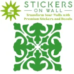 Moroccan Fleur Wall Sticker Mid Green | Stickers on Wall Moroccan Fleur Wall Sticker Mid Green | Stickers on Wall