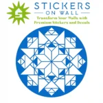 Moroccan Geometric Wall Sticker Azure Blue | Stickers on Wall Moroccan Geometric Wall Sticker Azure Blue | Stickers on Wall