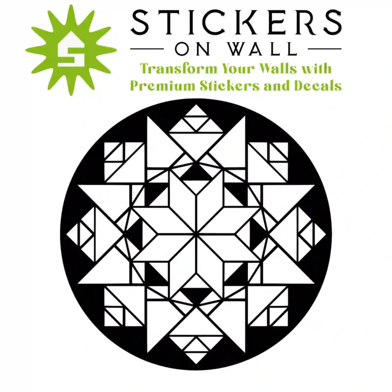 Moroccan Geometric Wall Sticker Black | Stickers on Wall