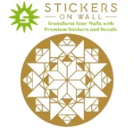 Moroccan Geometric Wall Sticker Gold | Stickers on Wall Moroccan Geometric Wall Sticker Gold | Stickers on Wall