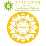 Moroccan Geometric Wall Sticker Golden Yellow | Stickers on Wall Moroccan Geometric Wall Sticker Golden Yellow | Stickers on Wall