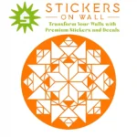Moroccan Geometric Wall Sticker Orange | Stickers on Wall Moroccan Geometric Wall Sticker Orange | Stickers on Wall