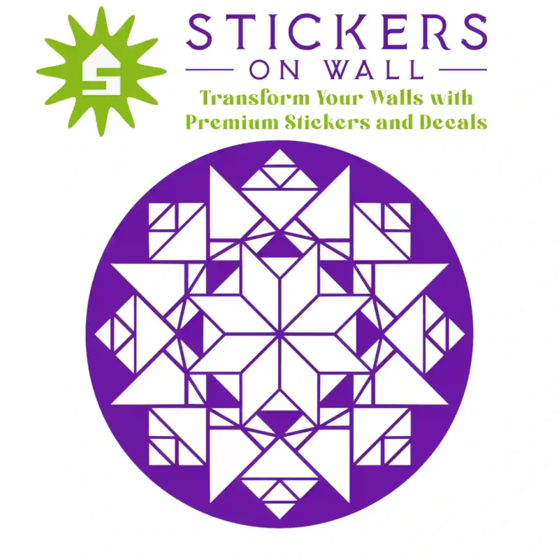 Moroccan Geometric Wall Sticker Perfect Purple | Stickers on Wall