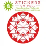 Moroccan Geometric Wall Sticker Red | Stickers on Wall Moroccan Geometric Wall Sticker Red | Stickers on Wall