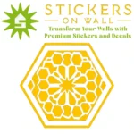 Moroccan Hexagon Wall Sticker Golden Yellow | Stickers on Wall Moroccan Hexagon Wall Sticker Golden Yellow | Stickers on Wall