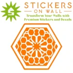 Moroccan Hexagon Wall Sticker Orange | Stickers on Wall Moroccan Hexagon Wall Sticker Orange | Stickers on Wall