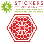 Moroccan Hexagon Wall Sticker Red | Stickers on Wall Moroccan Hexagon Wall Sticker Red | Stickers on Wall