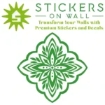 Moroccan Leaf Wall Sticker Mid Green | Stickers on Wall Moroccan Leaf Wall Sticker Mid Green | Stickers on Wall