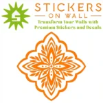 Moroccan Leaf Wall Sticker Orange | Stickers on Wall Moroccan Leaf Wall Sticker Orange | Stickers on Wall