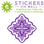 Moroccan Leaf Wall Sticker Perfect Purple | Stickers on Wall Moroccan Leaf Wall Sticker Perfect Purple | Stickers on Wall