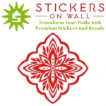 Moroccan Leaf Wall Sticker Red | Stickers on Wall Moroccan Leaf Wall Sticker Red | Stickers on Wall