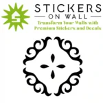 Moroccan Ornamental Wall Sticker Black | Stickers on Wall Moroccan Ornamental Wall Sticker Black | Stickers on Wall