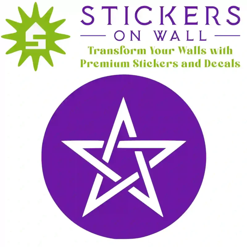 Moroccan Pentagram Wall Sticker Perfect Purple | Stickers on Wall