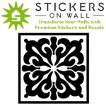 Moroccan Pinwheel Wall Sticker Black | Stickers on Wall Moroccan Pinwheel Wall Sticker Black | Stickers on Wall