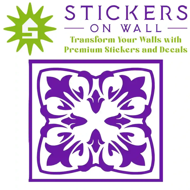 Moroccan Tile Wall Sticker Perfect Purple | Stickers on Wall
