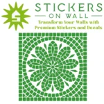 Mosaic Rosette Wall Sticker Mid Green | Stickers on Wall Mosaic Rosette Wall Sticker Mid Green | Stickers on Wall