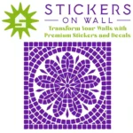 Mosaic Rosette Wall Sticker Perfect Purple | Stickers on Wall Mosaic Rosette Wall Sticker Perfect Purple | Stickers on Wall