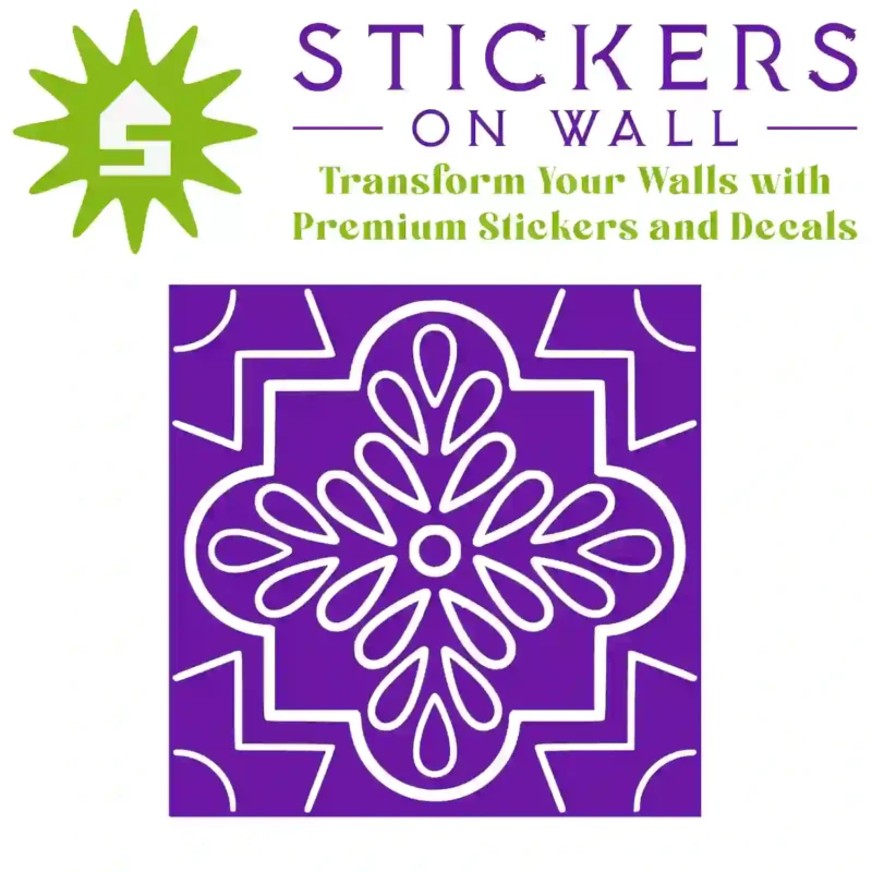 Quatrefoil Rosette Wall Sticker Perfect Purple | Stickers on Wall
