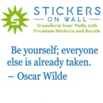 Be Yourself Wall Sticker Azure Blue | Stickers on Wall