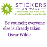 Be Yourself Wall Sticker Perfect Purple | Stickers on Wall