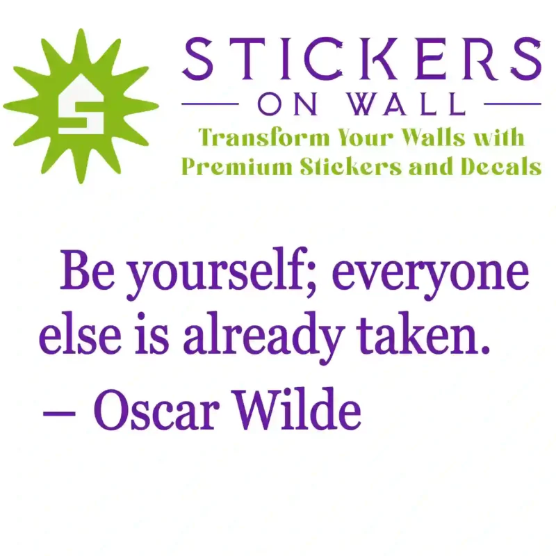 Be Yourself Wall Sticker Perfect Purple | Stickers on Wall