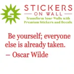 Be Yourself Wall Sticker Red | Stickers on Wall