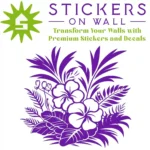 Hibiscus Tropical Wall Sticker Perfect Purple | Stickers on Wall