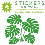 Monstera Leaf Cluster Wall Sticker Mid Green | Stickers on Wall