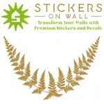 Tropical Fern Arch Wall Sticker Gold | Stickers on Wall