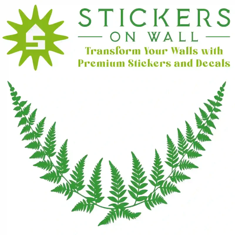 Tropical Fern Arch Wall Sticker Mid Green | Stickers on Wall