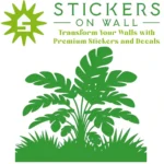 Tropical Jungle Floor Wall Sticker Mid Green | Stickers on Wall