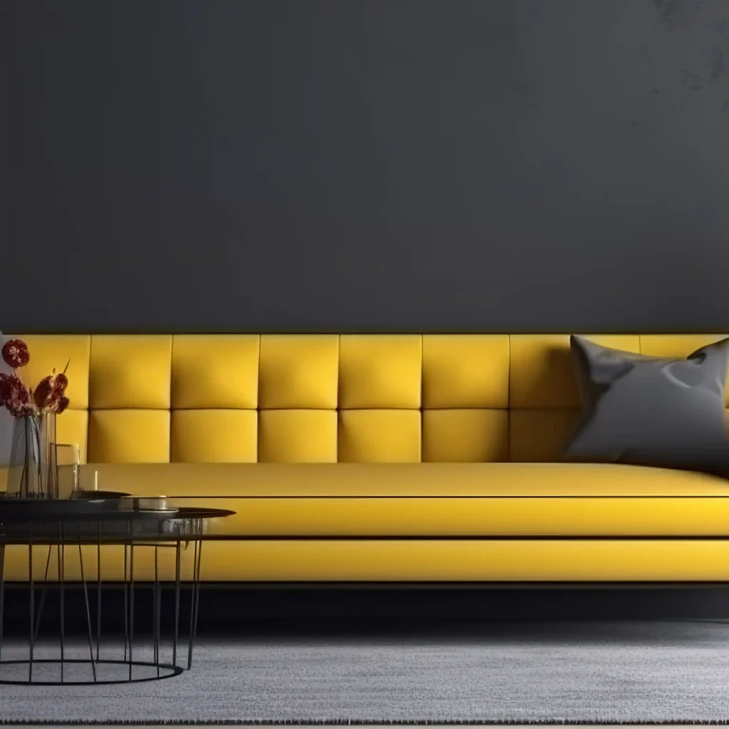 Plain Living Room Wall Above Sofa Ready for Vinyl Wall Stickers