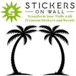 Palm Arch Wall Sticker Black | Stickers on Wall